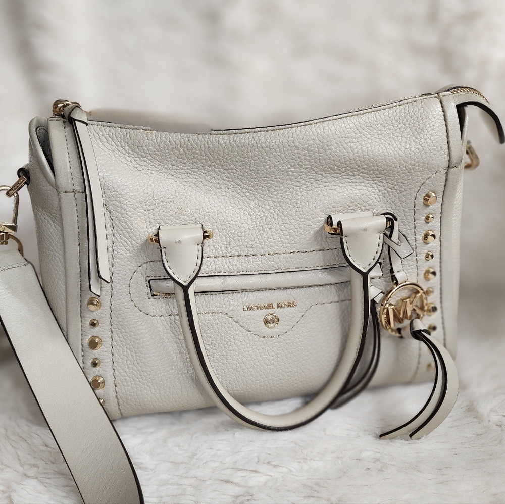 Michael Kors Cream Satchel Bag
